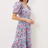 Dresses^Phase Eight Abbiana Cotton Floral Midi Dress Multi-Coloured