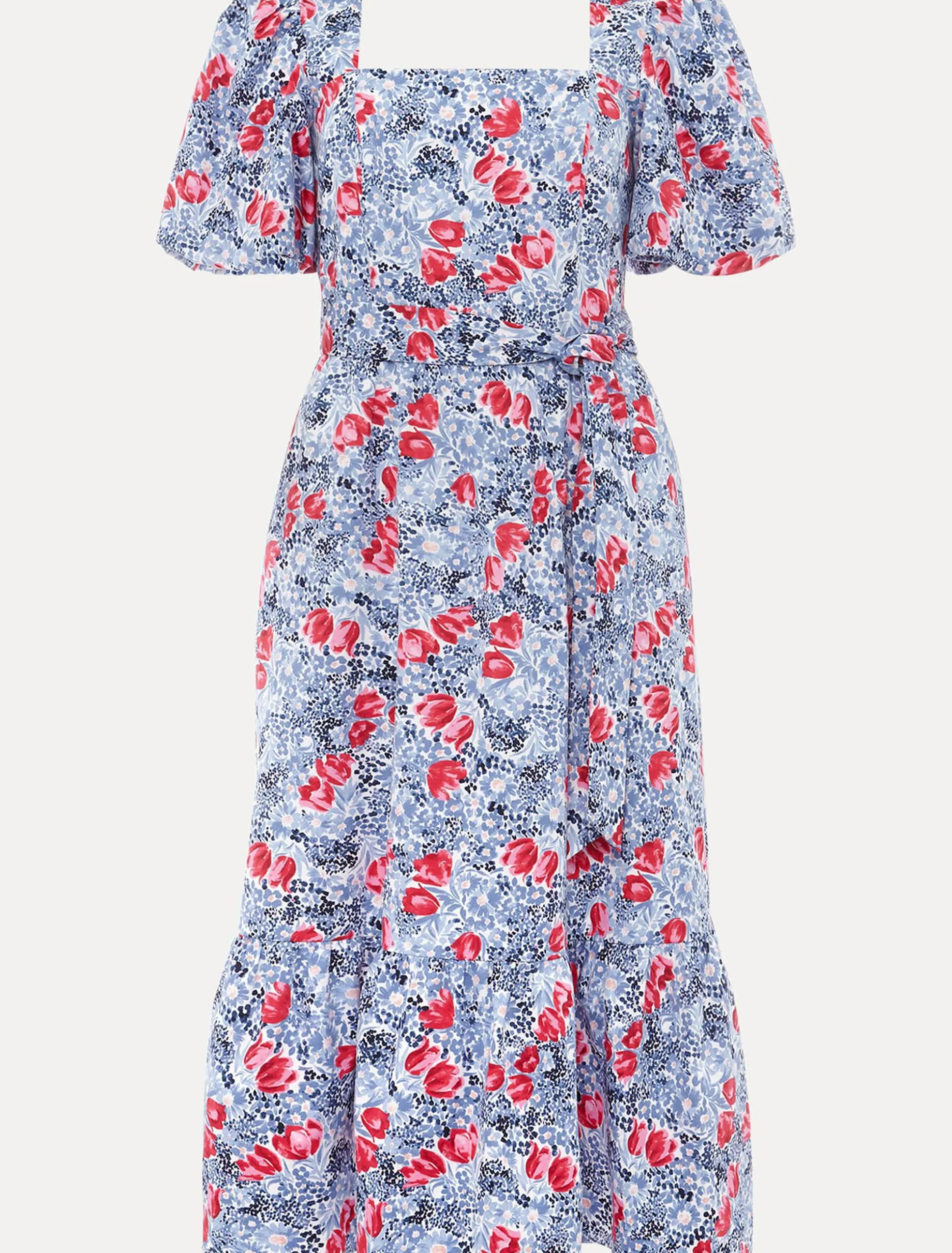 Dresses^Phase Eight Abbiana Cotton Floral Midi Dress Multi-Coloured