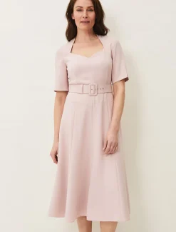 Dresses^Phase Eight Abigail Fit And Flare Dress Antique Rose