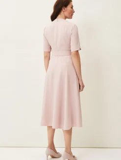 Dresses^Phase Eight Abigail Fit And Flare Dress Antique Rose