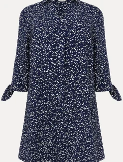 Dresses^Phase Eight Abigail Spot Swing Dress Navy