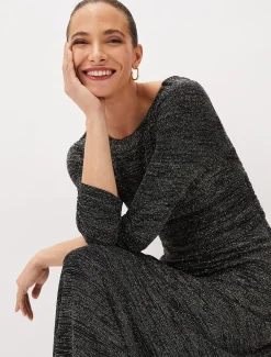 Dresses^Phase Eight Addyson Sparkle Maxi Dress Black/Multi