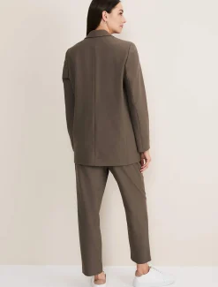 Jackets^Phase Eight Adela Soft Blazer Khaki