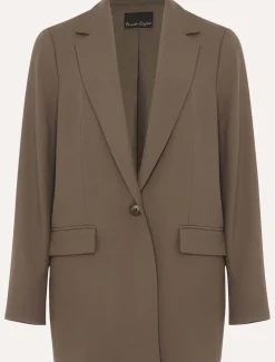 Jackets^Phase Eight Adela Soft Blazer Khaki