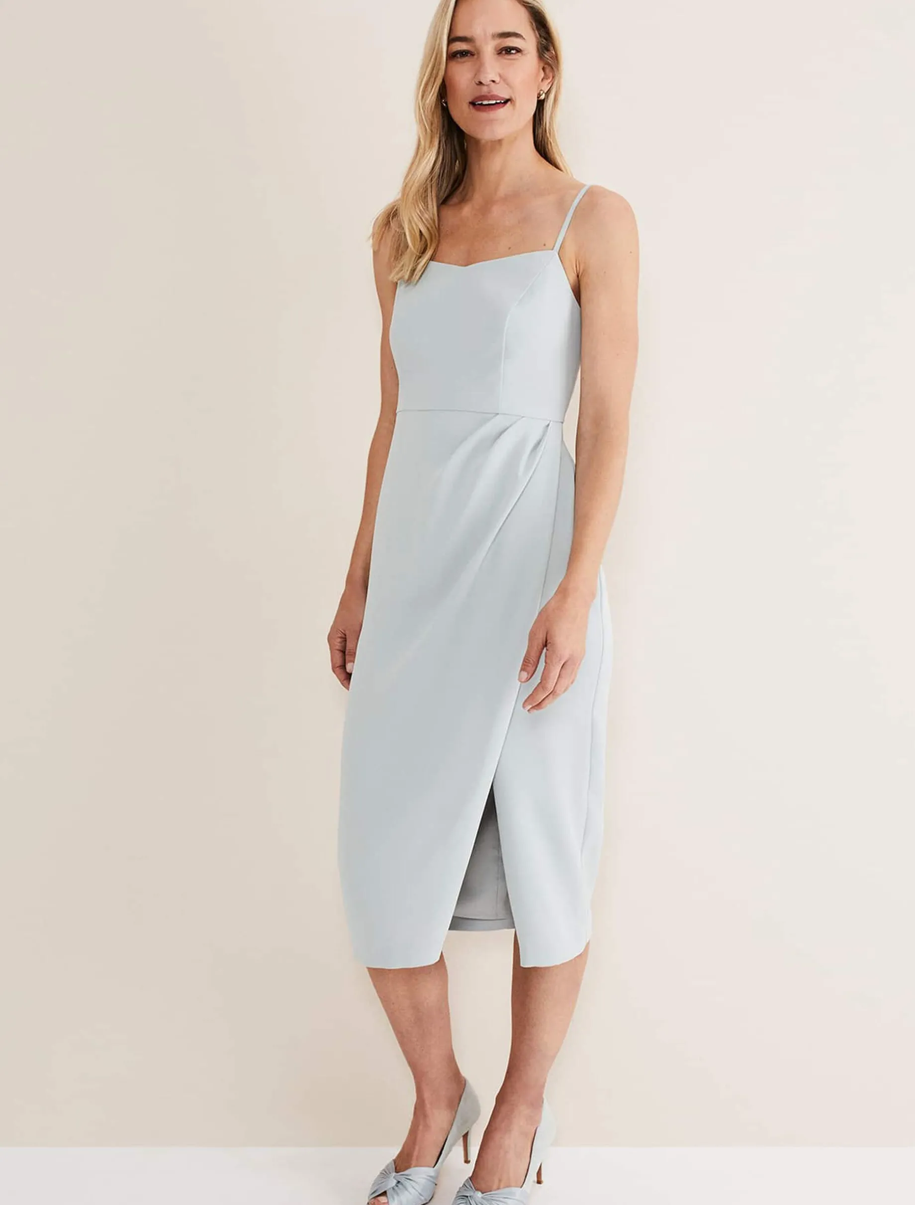 Dresses^Phase Eight Adeline Double Layer Dress Eau De Nil