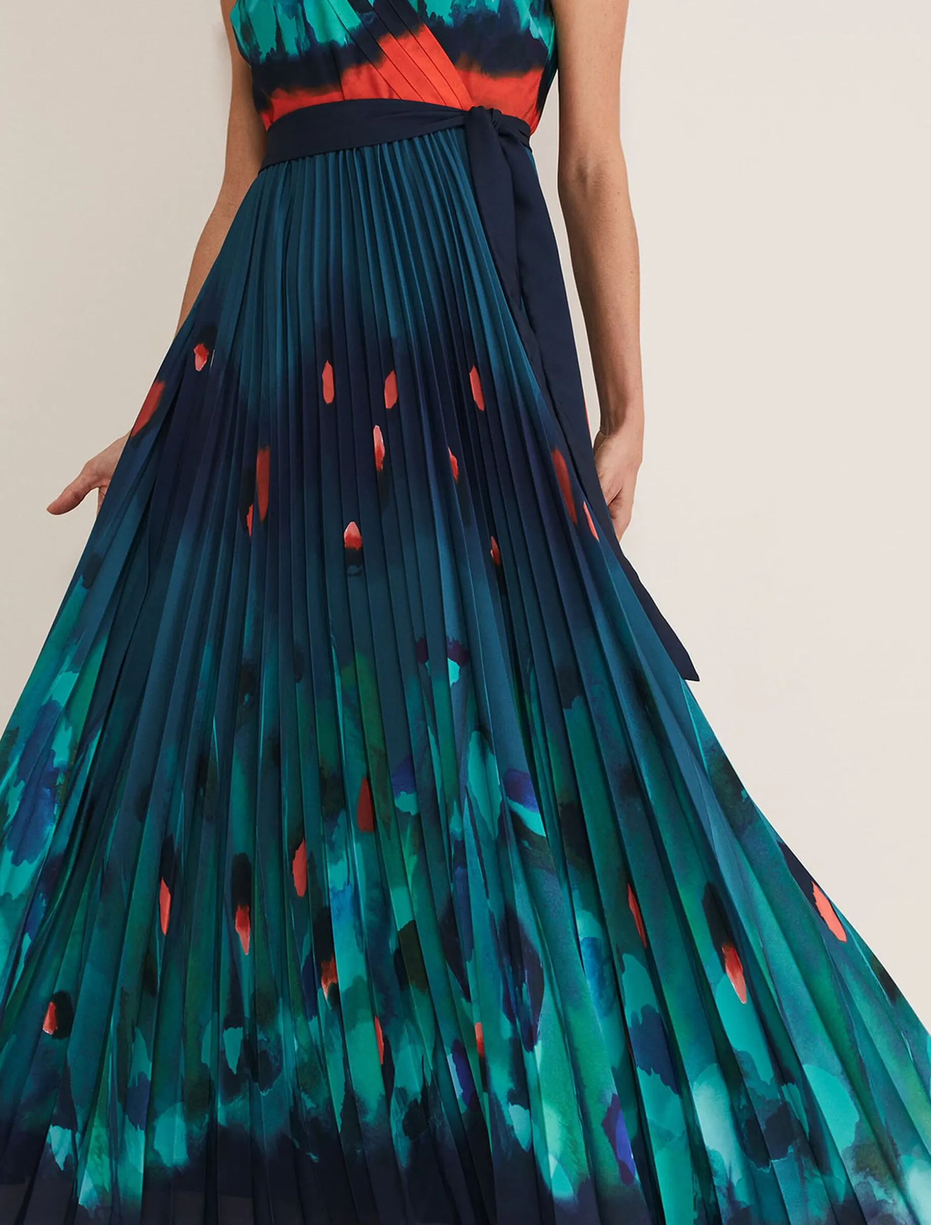 Dresses^Phase Eight Adriana Print Maxi Dress Malachite/Multi