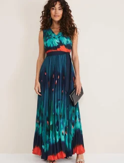 Dresses^Phase Eight Adriana Print Maxi Dress Malachite/Multi