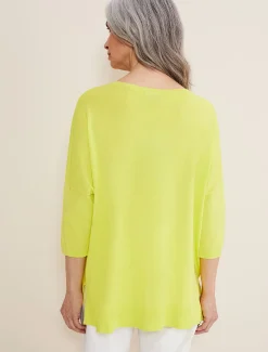 Knitwear^Phase Eight Adriana Stepped Hem Knit Lime