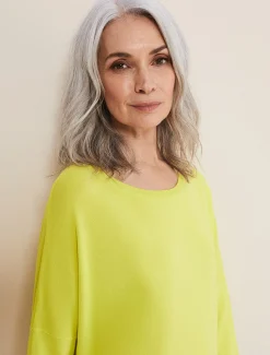 Knitwear^Phase Eight Adriana Stepped Hem Knit Lime