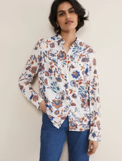 Shirts & Blouses^Phase Eight Adriel Floral Shirt Cream/Multi