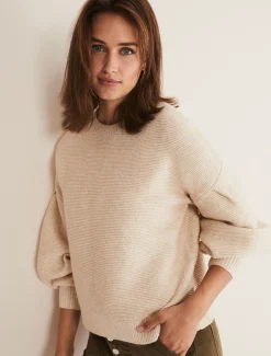 Knitwear^Phase Eight Afia Bell Sleeve Knitted Jumper Oatmeal