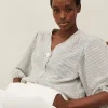 Shirts & Blouses^Phase Eight Agnes Stripe Blouse Ivory/Natural