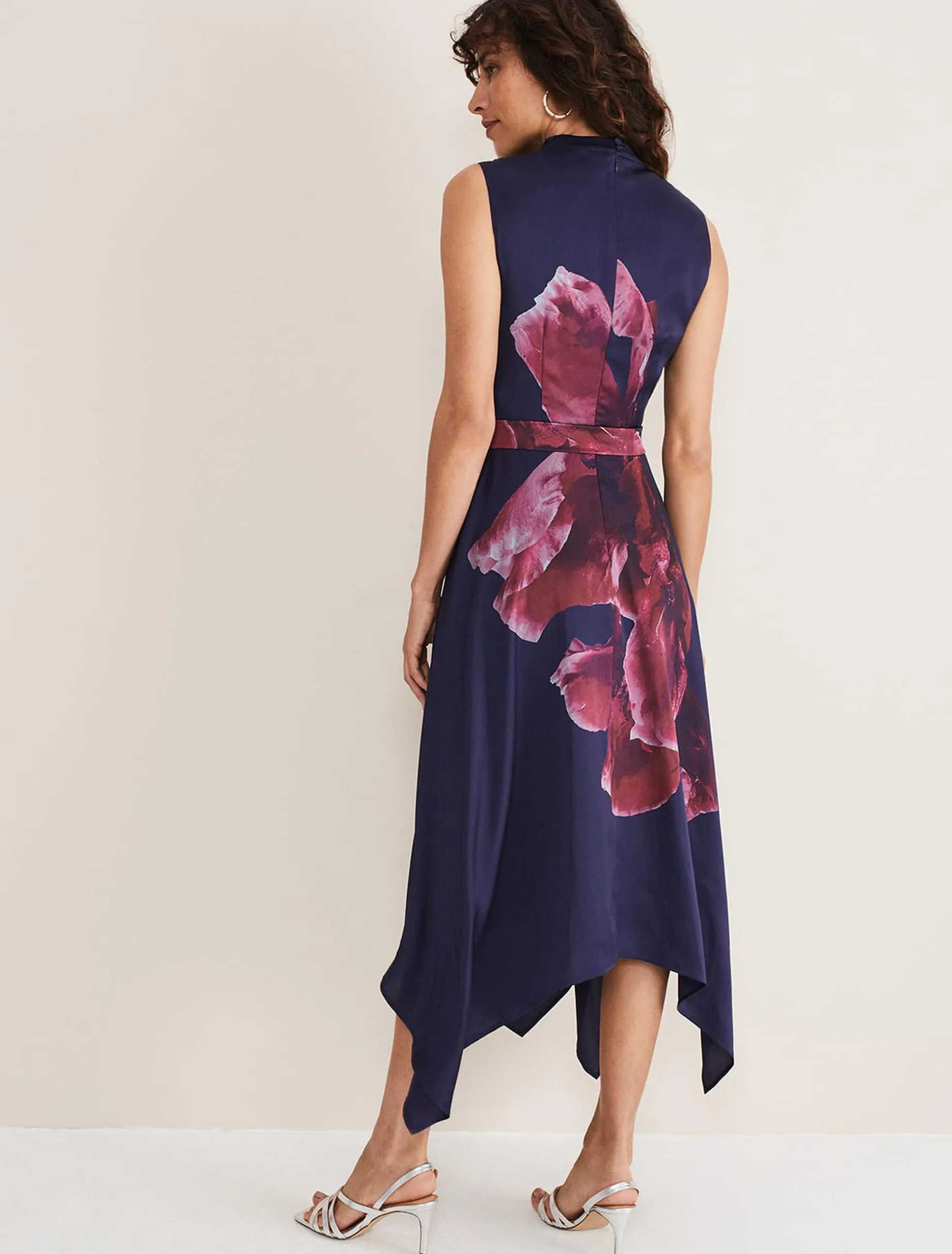 Dresses^Phase Eight Alayna Floral Midi Dress Navy/Multi