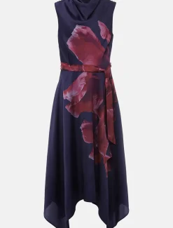Dresses^Phase Eight Alayna Floral Midi Dress Navy/Multi