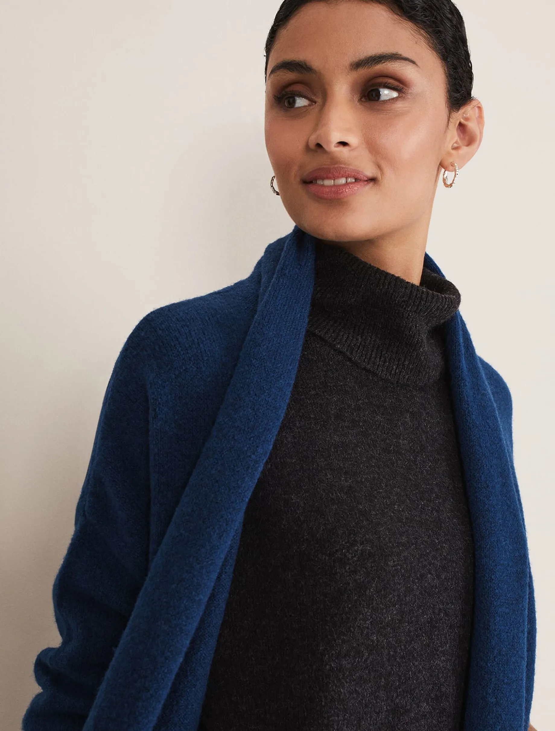 Knitwear^Phase Eight Alexa Fluffy Longline Cardigan Dark Teal