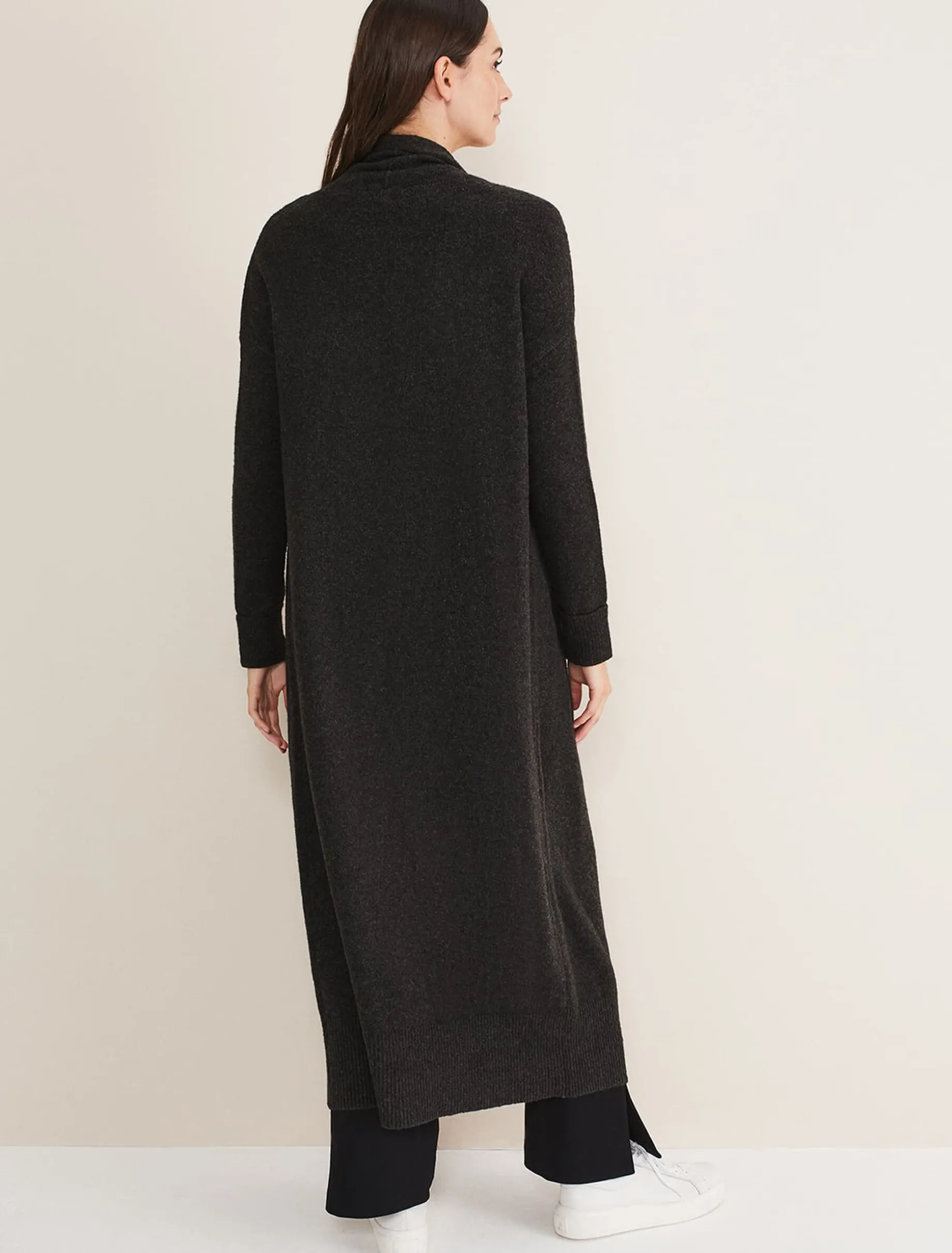 Knitwear^Phase Eight Alexa Maxi Cardigan Charcoal