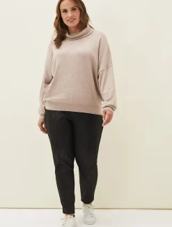 Knitwear^Phase Eight Alice Funnel Neck Co-Ord Jumper Mocha