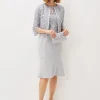 Dresses^Phase Eight Alisha Double Layer Lace Peplum Dress Mineral