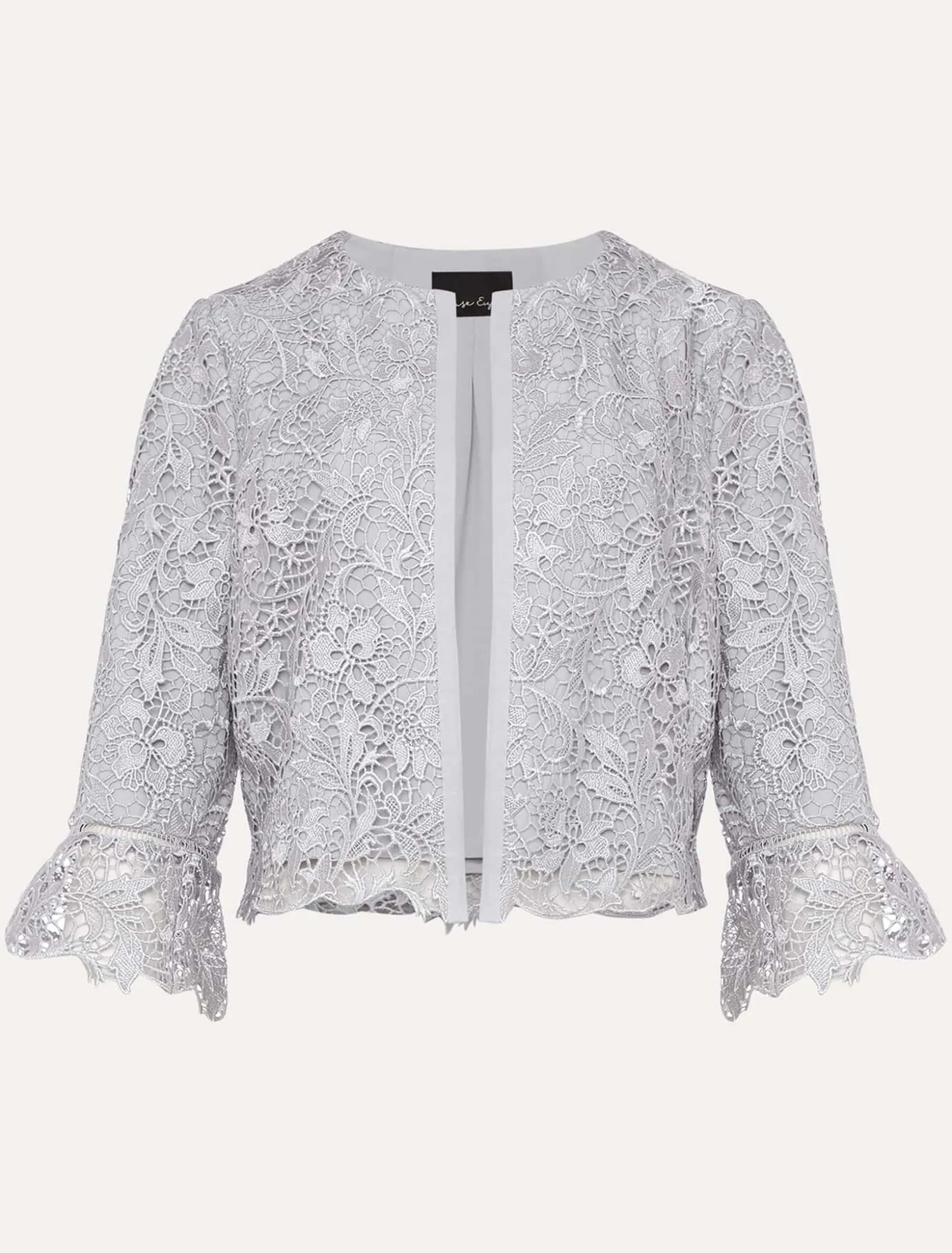 Jackets^Phase Eight Alisha Lace Jacket Mineral