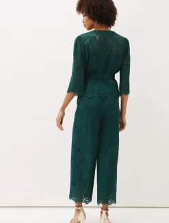 Trousers & Shorts^Phase Eight Aliza Lace Co-Ord Trousers Pine