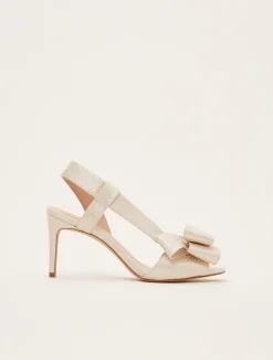 Occasion Shoes^Phase Eight Allie Asymmetric Bow Sandals Ivory