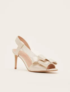 Occasion Shoes^Phase Eight Allie Asymmetric Bow Sandals Ivory