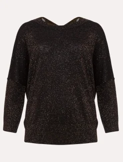 Knitwear^Phase Eight Allison Shimmer Knit Top Bronze