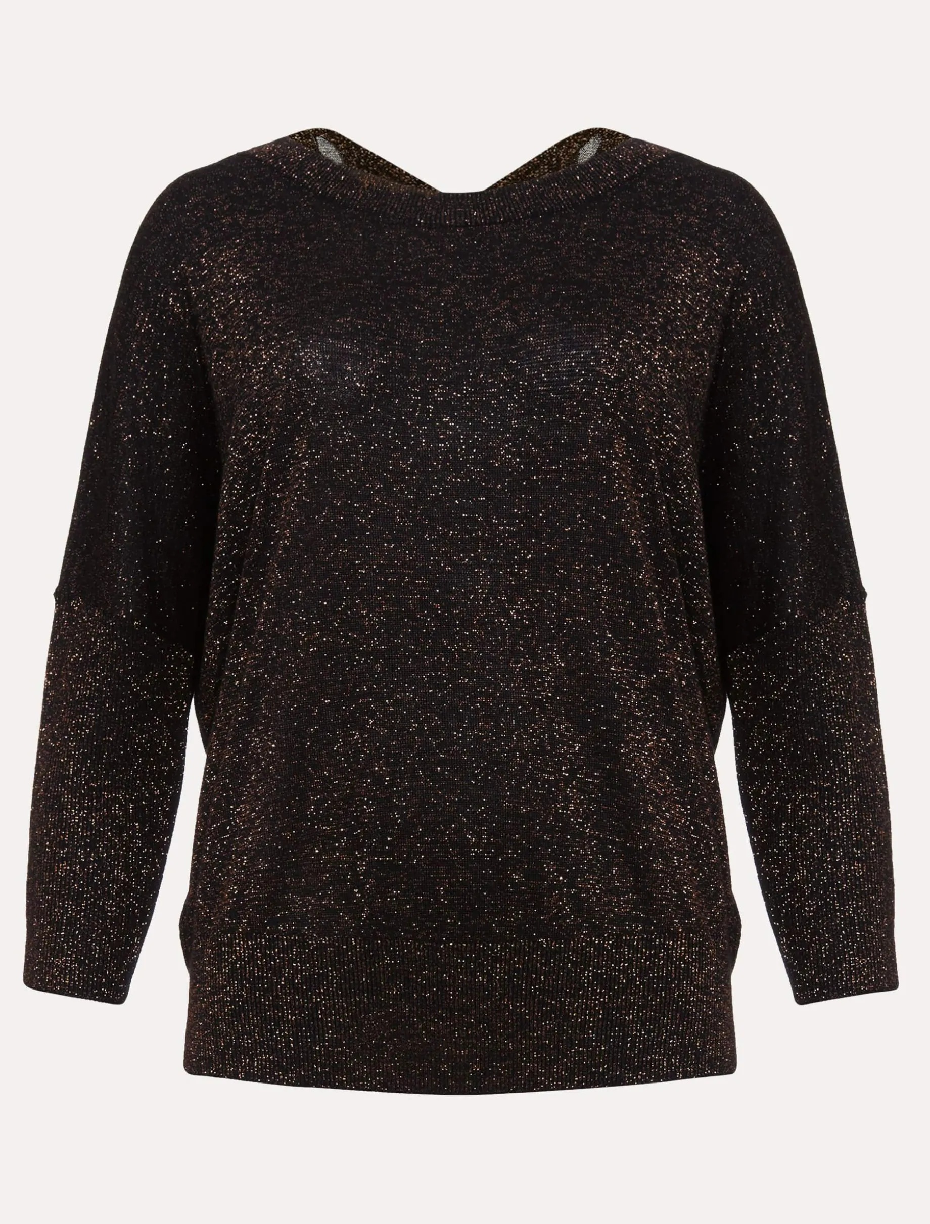 Knitwear^Phase Eight Allison Shimmer Knit Top Bronze