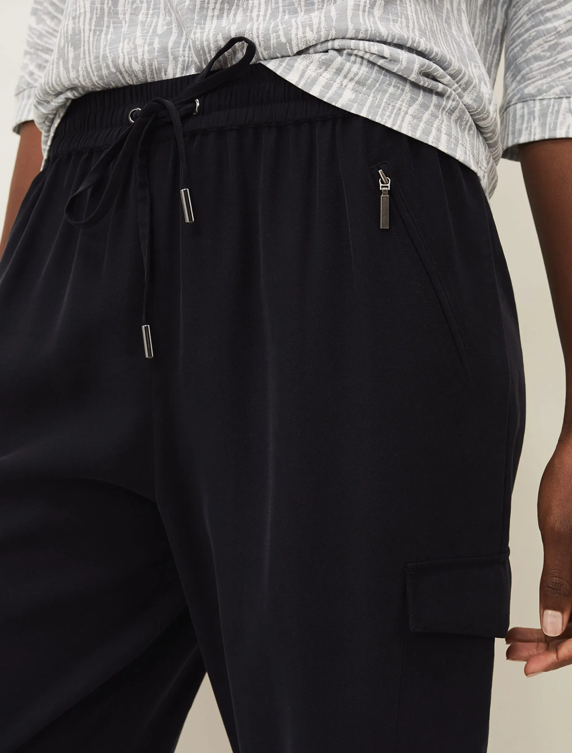 Trousers & Shorts^Phase Eight Alora Soft Cargo Jogger Navy