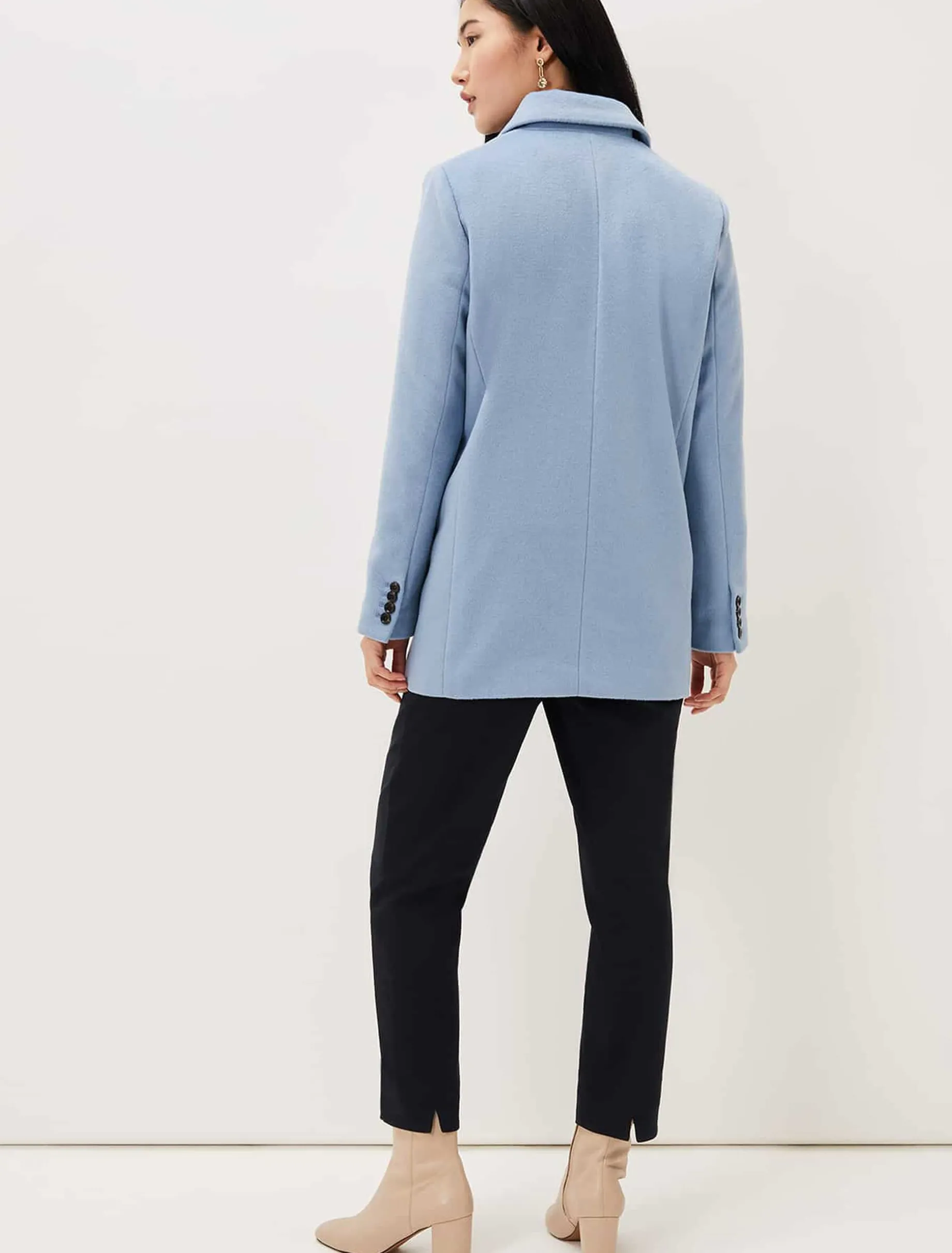 Coats^Phase Eight Amara Wool Coat Steel Blue