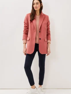 Coats^Phase Eight Amara Wool Coat Dark Coral