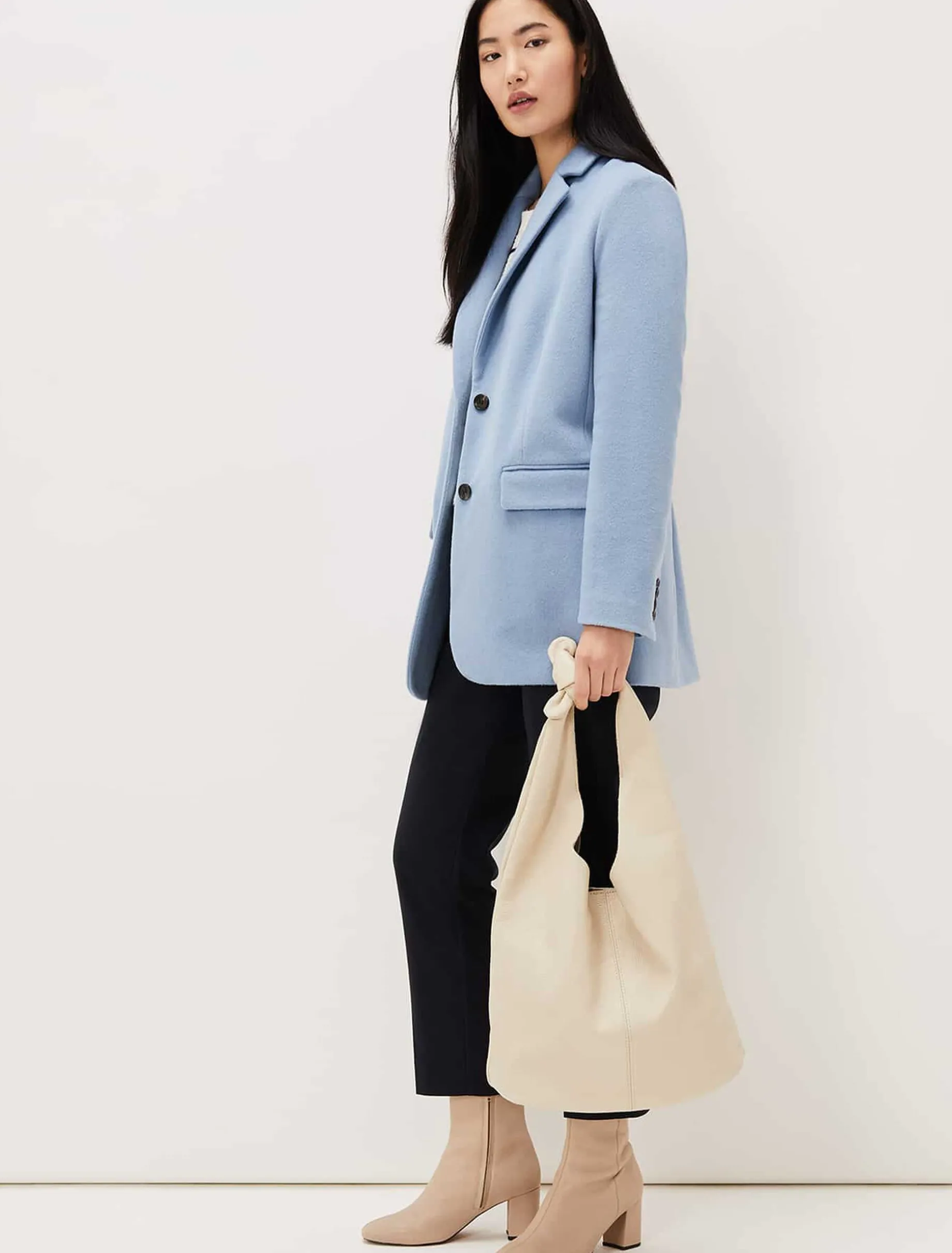 Coats^Phase Eight Amara Wool Coat Steel Blue