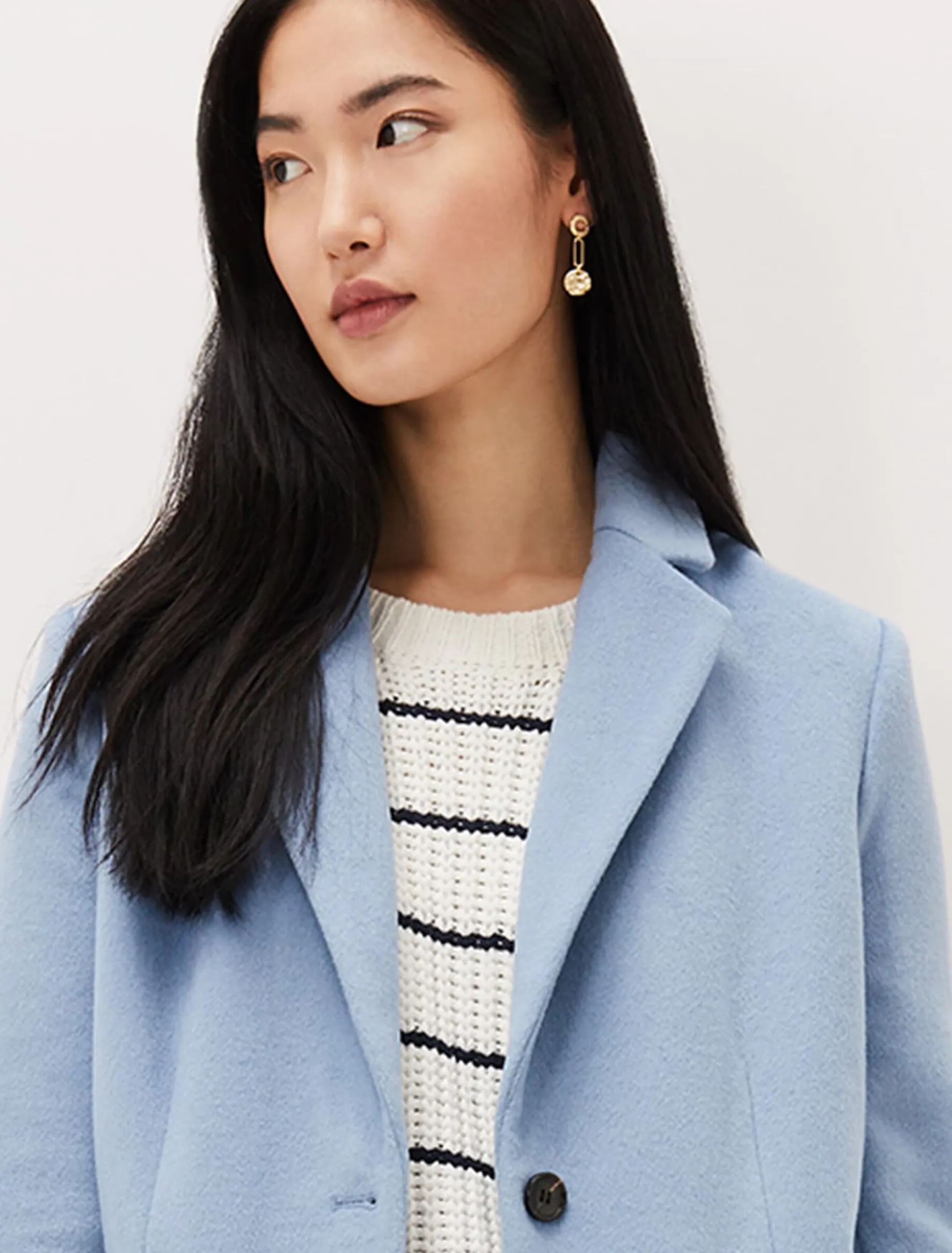 Coats^Phase Eight Amara Wool Coat Steel Blue