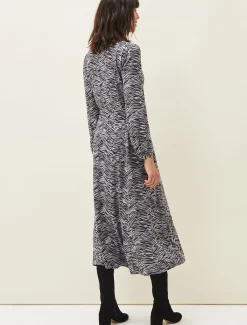 Dresses^Phase Eight Amari Zebra Print Midaxi Dress Multi-Coloured