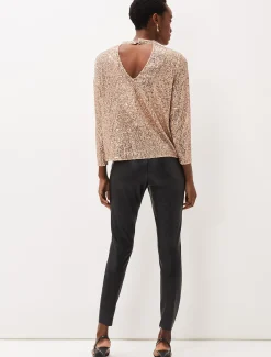 Trousers & Shorts^Phase Eight Amina Faux Leather Jegging Black