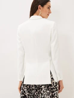 Jackets^Phase Eight Amy Relaxed Jacket Ivory