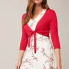 Jackets^Phase Eight Ana Tie Front Knit Cover Up Coral