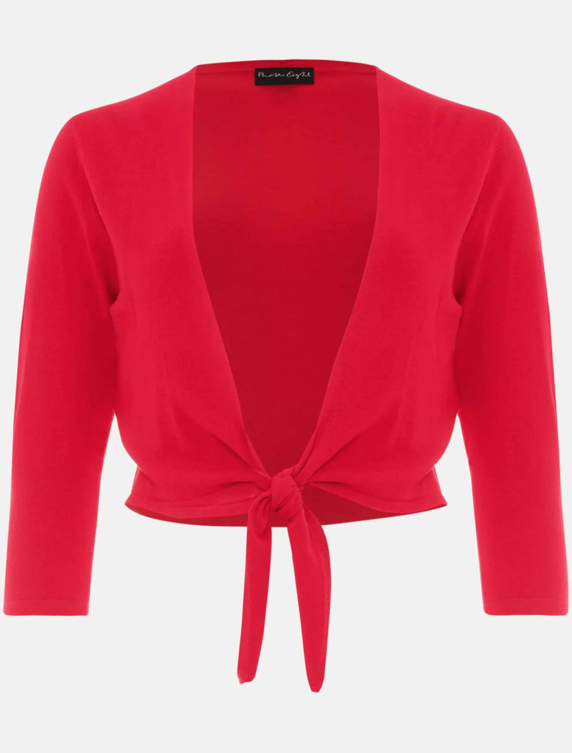 Jackets^Phase Eight Ana Tie Front Knit Cover Up Coral