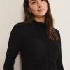 Tops & T-Shirts^Phase Eight Anabelle Ruched Top Charcoal