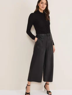 Tops & T-Shirts^Phase Eight Anabelle Ruched Top Charcoal