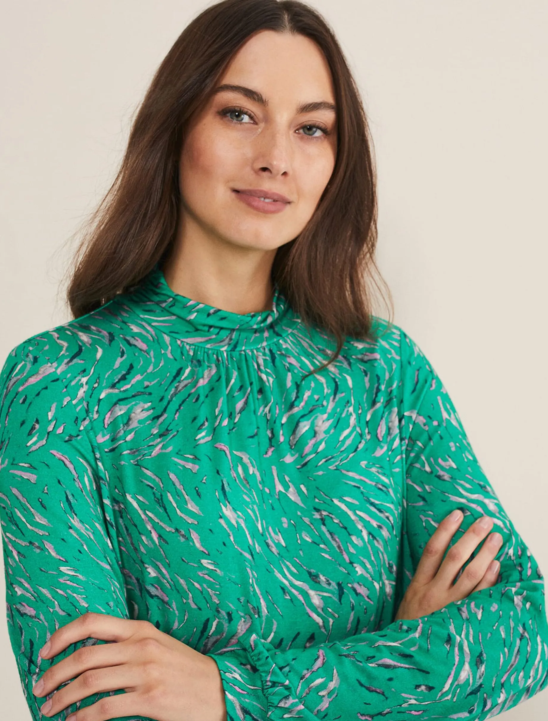 Tops & T-Shirts^Phase Eight Anamaria Bubble Top Apple Multi