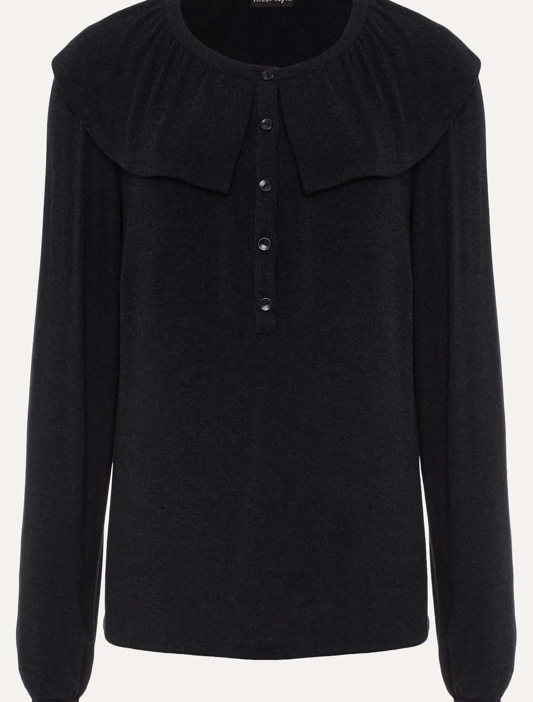 Tops & T-Shirts^Phase Eight Anda Frill Detail Bor Top Charcoal