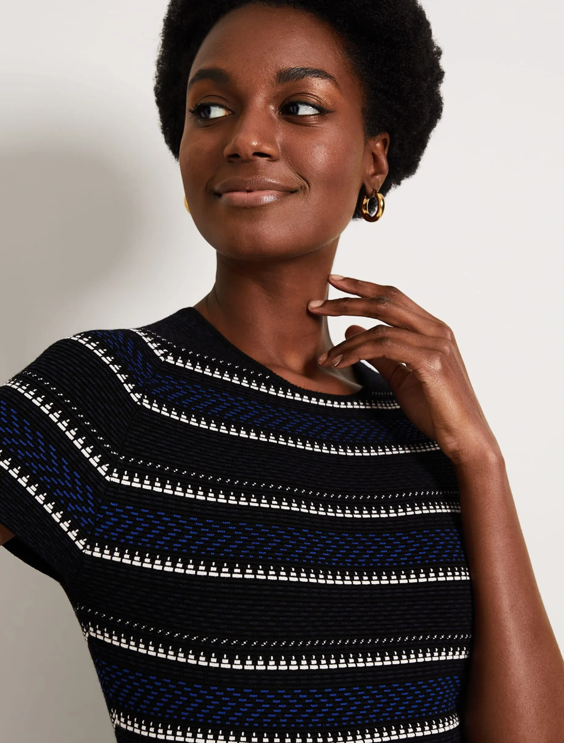 Dresses^Phase Eight Andia Knitted Dress Multi-Coloured