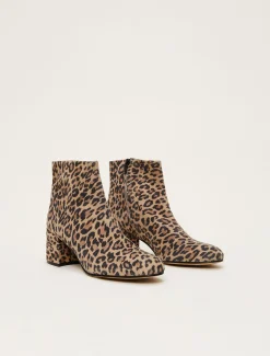 Heels^Phase Eight Animal Print Ankle Boot Multi-Coloured