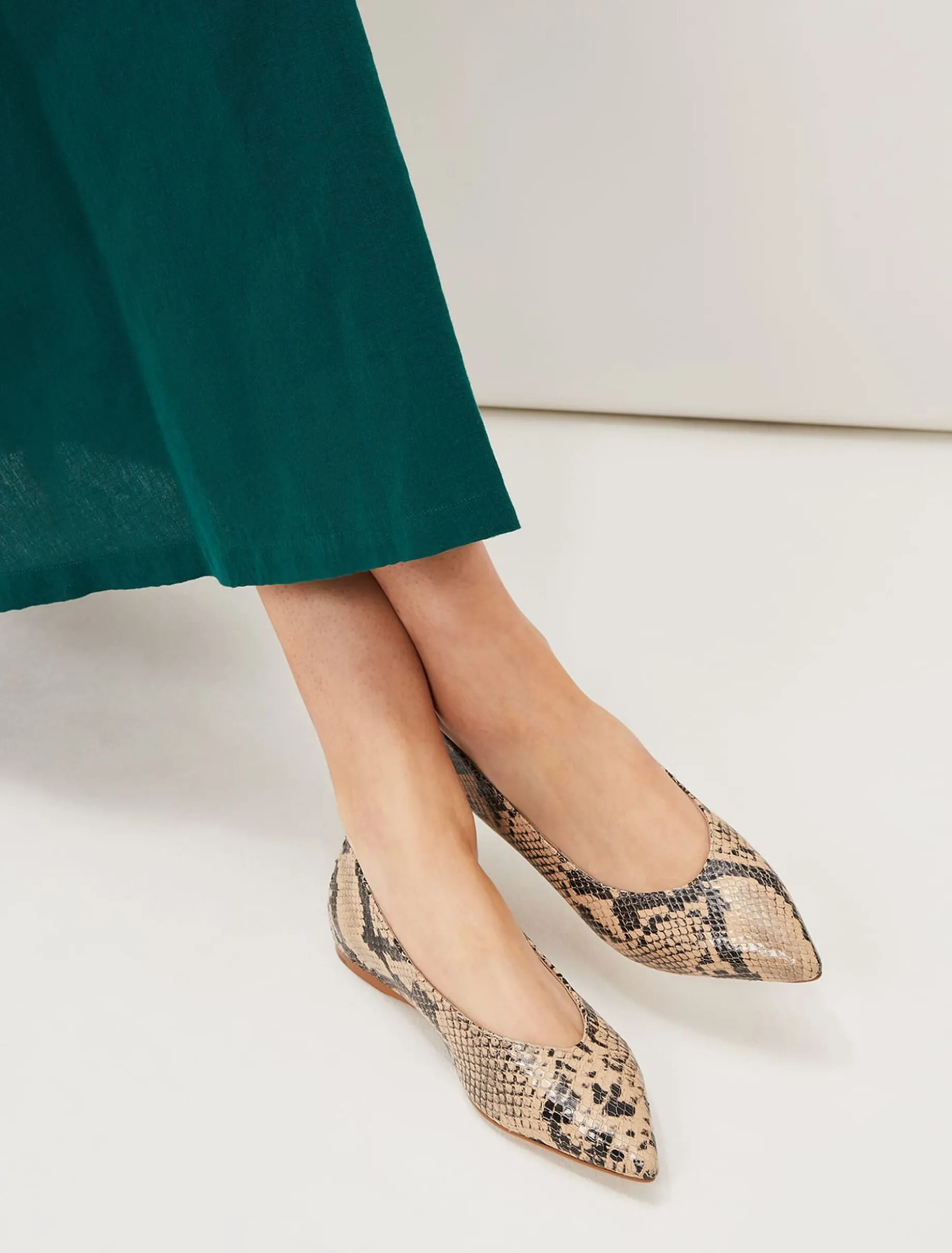 Flats^Phase Eight Animal Print Pump Snake