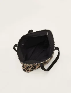 Bags^Phase Eight Animal Print Tote Bag Neutral/ Black