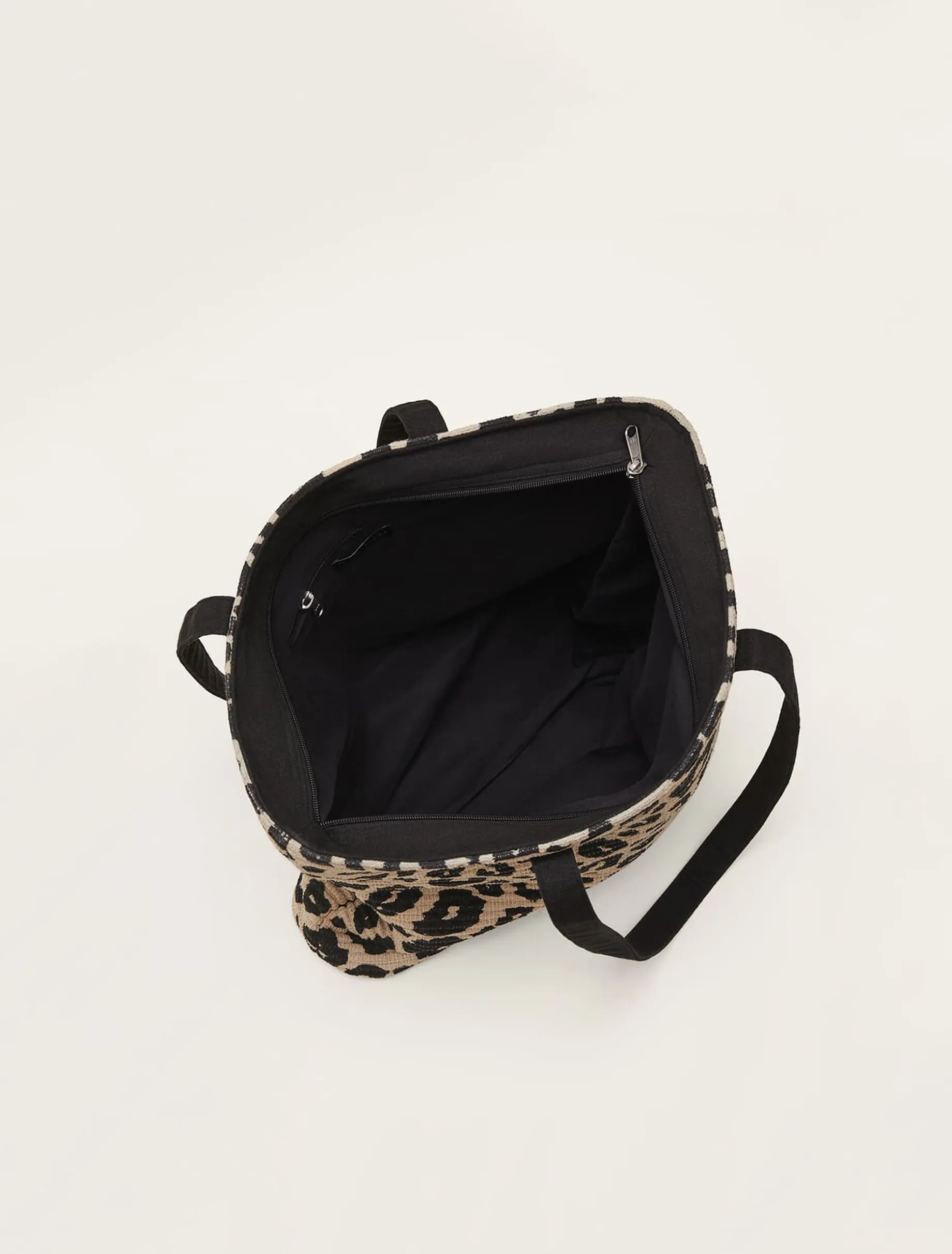 Bags^Phase Eight Animal Print Tote Bag Neutral/ Black