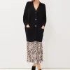 Knitwear^Phase Eight Annabella Ribbed Cocoon Cardigan Black