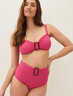 Swimwear^Phase Eight Annabelle Textured Tankini Brief Hot Pink
