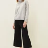 Trousers & Shorts^Phase Eight Annan Knitted Wide Leg Culottes Black